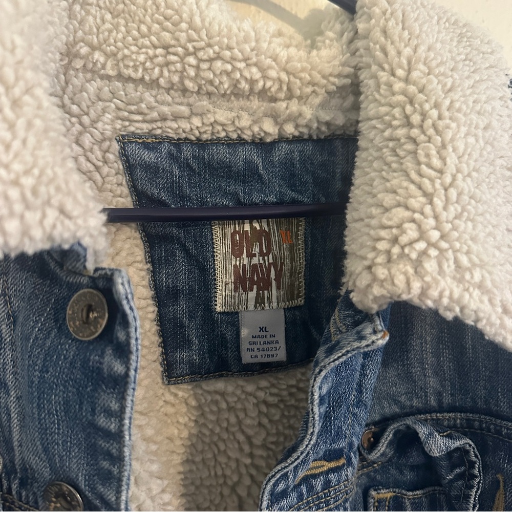 Old Navy Vintage Lined Denim Jacket - Picture 2 of 5